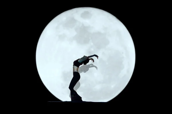 stock image Graceful dancer silhouette