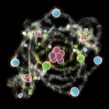 Planetary model of atom clipart