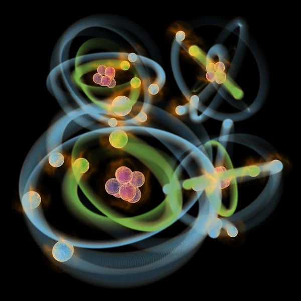 Planetaire model van atoom — Stockfoto