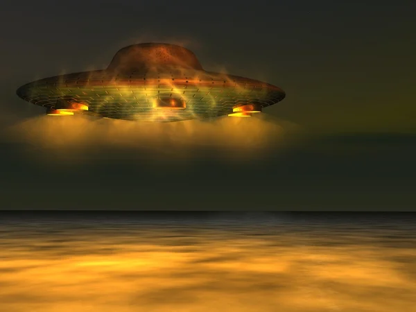 UFO - neidentifikovaný létající objekt — Stock fotografie