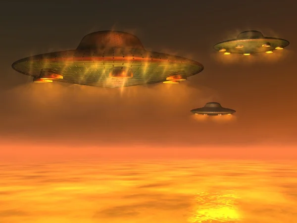 UFO - Unidentified Flying Object — Stockfoto