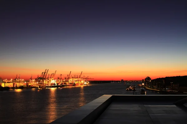 Hafengebiet Hamburg — Stockfoto