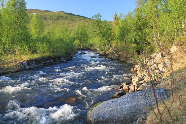 Stock image Fluss auf Senja