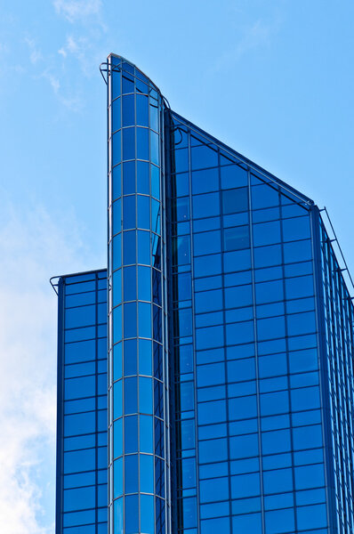 Modern skyscraper made of glass Oslo Norway