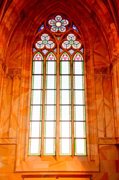 Mozaikové okno církve — Stock fotografie