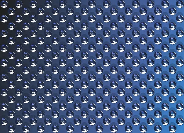 Синие металлические бусины — стоковый вектор