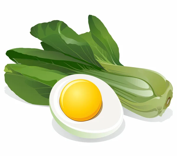 Яєчний салат з капусти Ліцензійні Стокові Ілюстрації