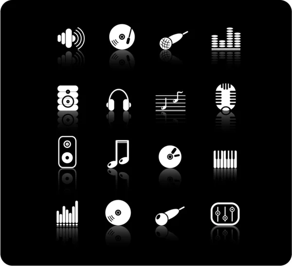 Audio-Symbole — Stockvektor