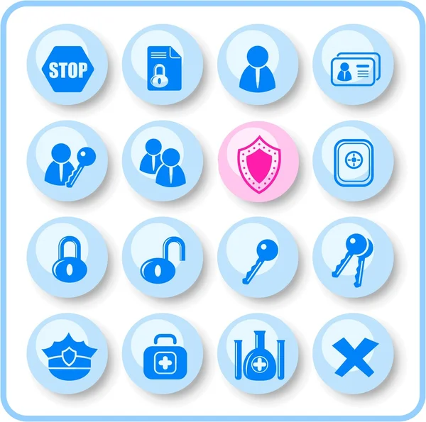Security icons — Stock Vector