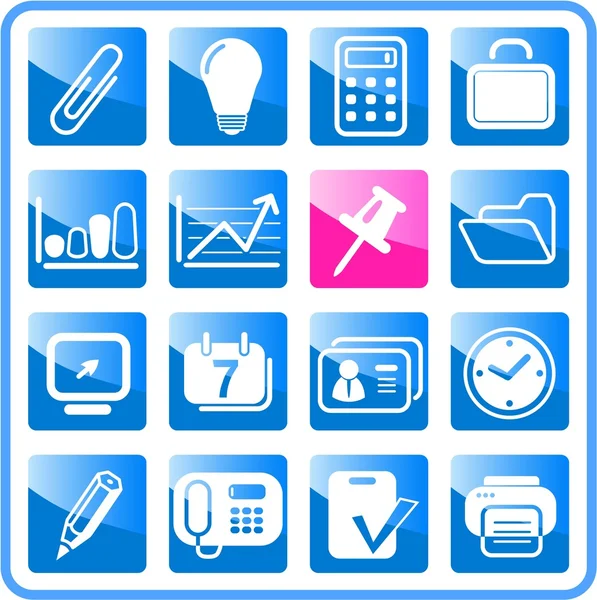 Office icons — Stock Vector