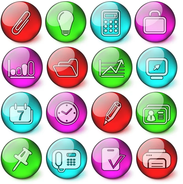 Office icons — Stock Vector