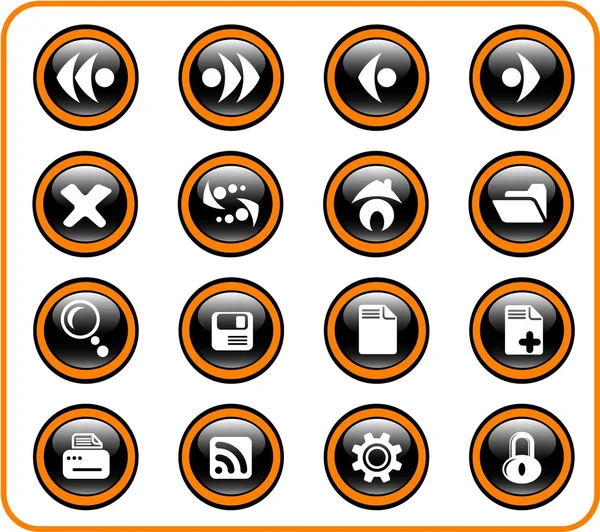Iconos del navegador — Archivo Imágenes Vectoriales