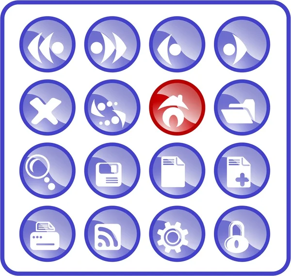 Icone del browser — Vettoriale Stock
