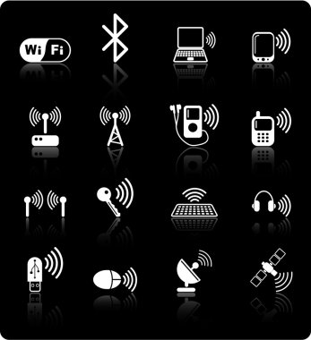 Wireless icons clipart