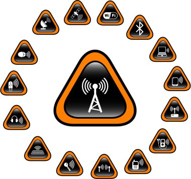 Wireless icons clipart