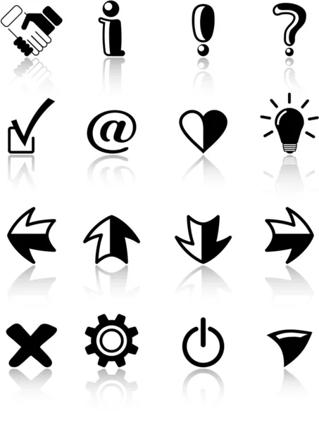 Signes icônes — Image vectorielle
