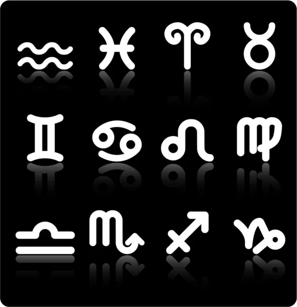 Zodiac ikoner — Stock vektor