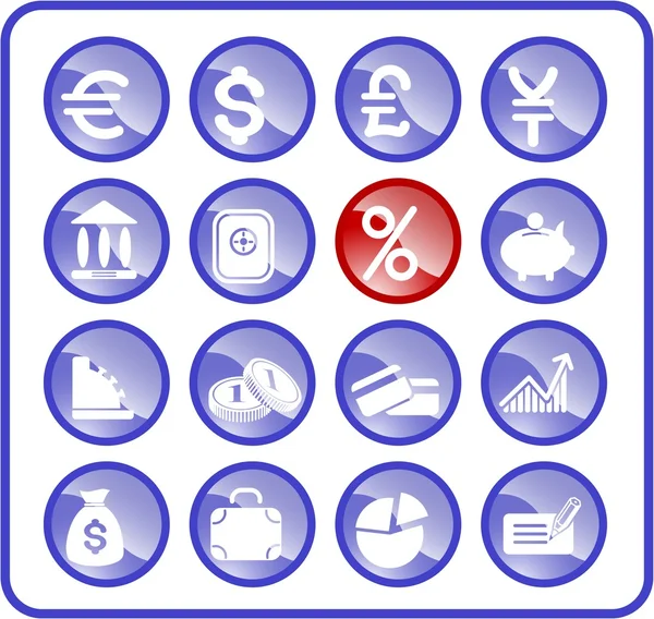 Ícones de dinheiro — Vetor de Stock