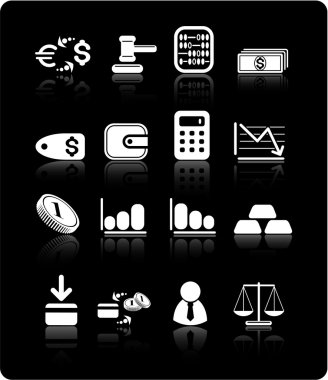 Money icons clipart