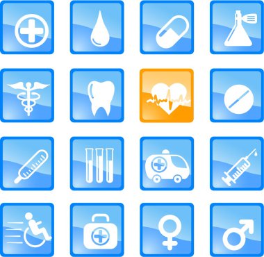 Medical icons clipart