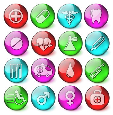 Medical icons clipart