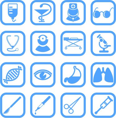 Medical icons clipart