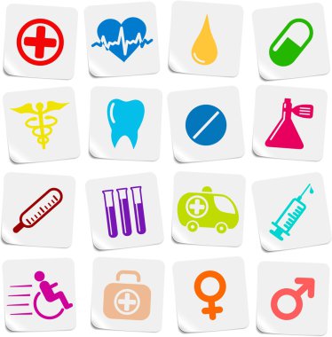 Medical icons clipart