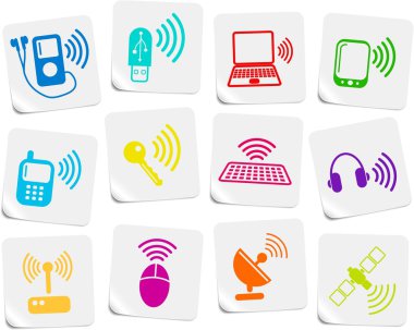 Wireless icons clipart