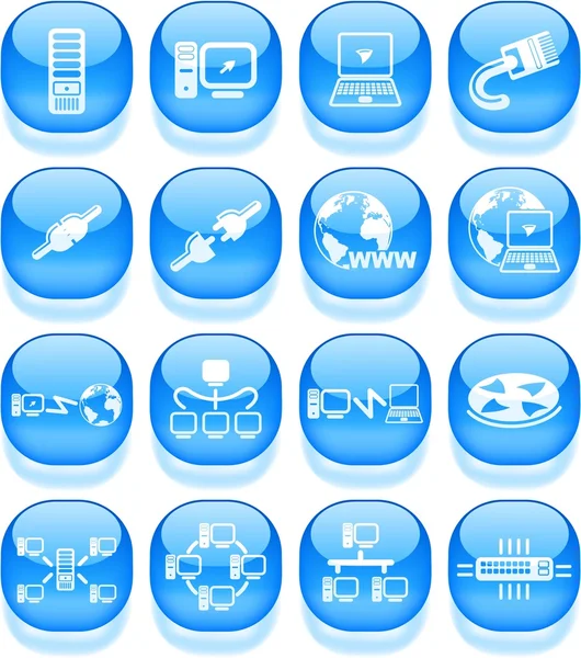 Network icons — Stock Vector
