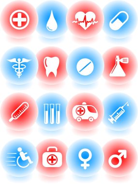 Medical icons clipart