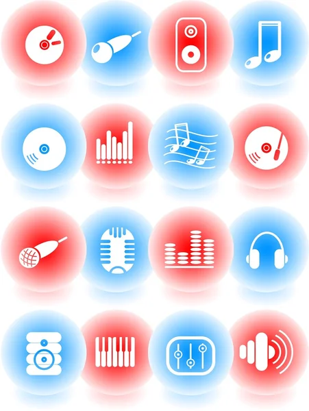 Icônes audio — Image vectorielle