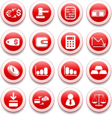 Money icons clipart