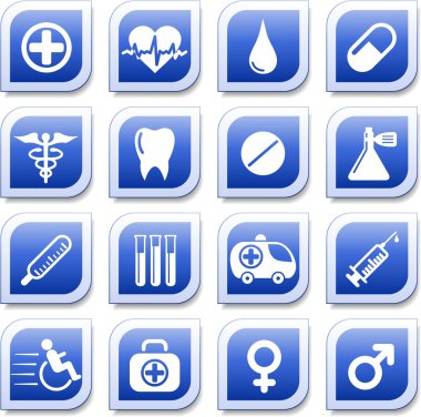 Medical icons clipart