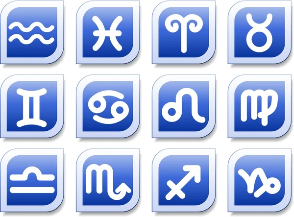 Zodiac ikoner — Stock vektor