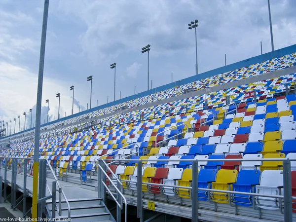 stock image Stadium with colorful seats
