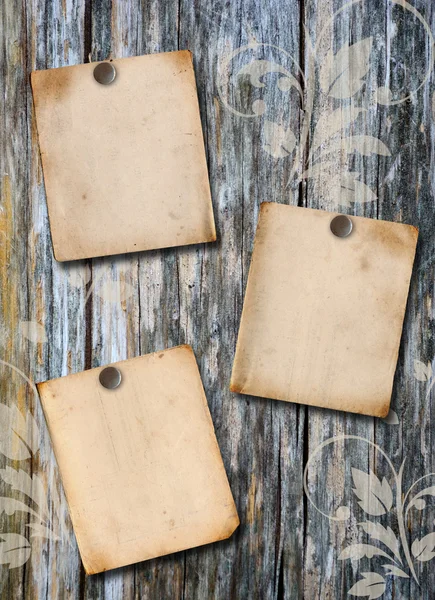 Livro de recortes de madeira fundo — Fotografia de Stock