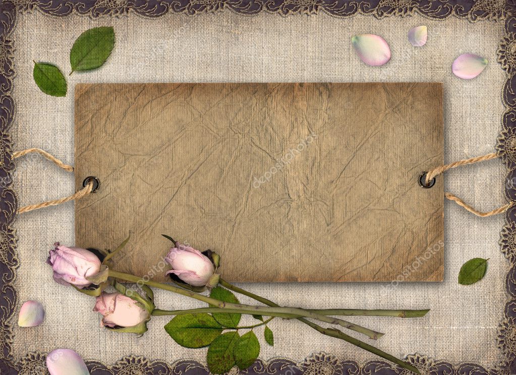 Download Roses Pink Scrapbook Background Royalty-Free Stock