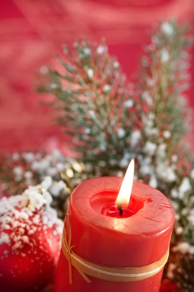 Illuminazione candele di Natale — Foto Stock