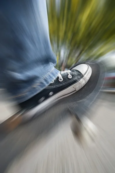 A boy with skateboard — Stock Photo, Image