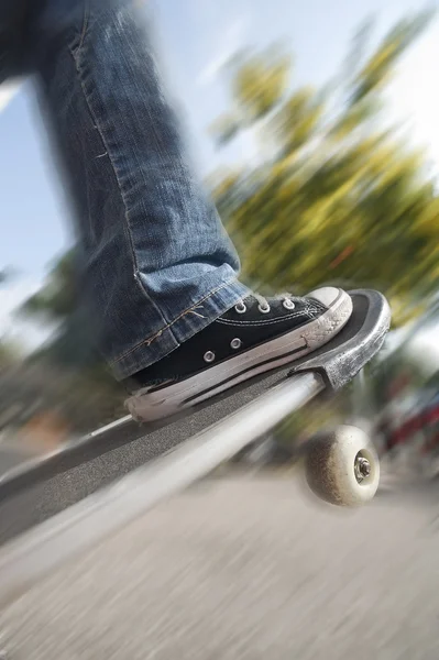 A boy with skateboard — Stock Photo, Image