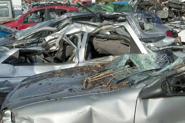 stock image Cars and scooters flooded