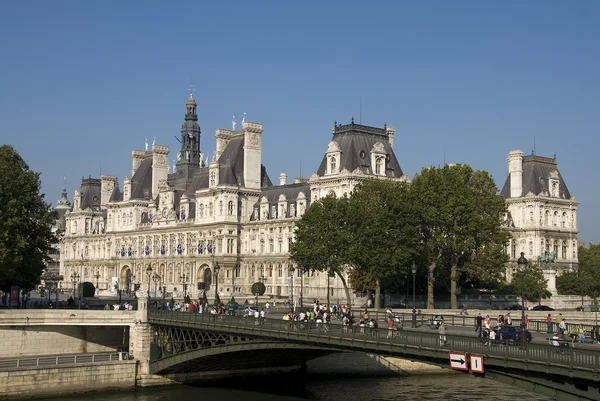 Paris hotel de ville, city hall — Stok fotoğraf