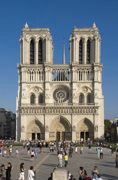 巴黎，巴黎圣母院大教堂 — 图库照片