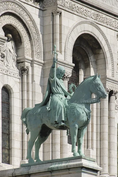 Монмартр Париже Sacre Coeur — стоковое фото