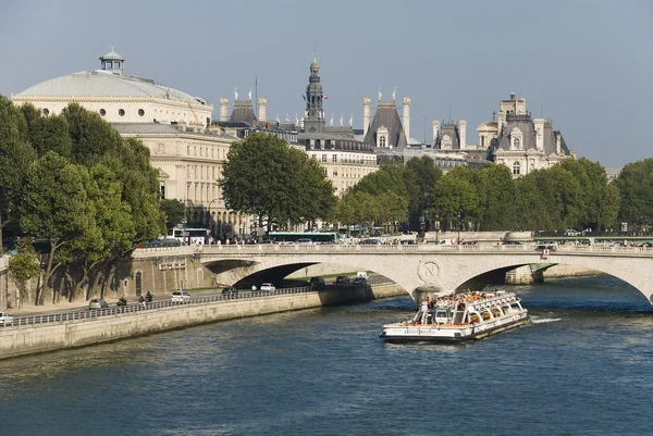 Parijs uitzicht op de rivier de seine — Stockfoto