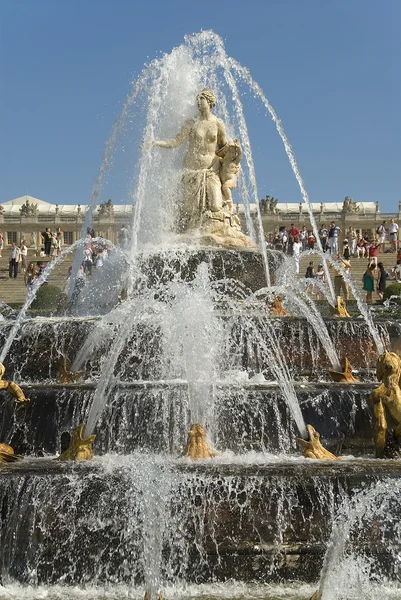 Královské sídlo versailles fontána — Stock fotografie