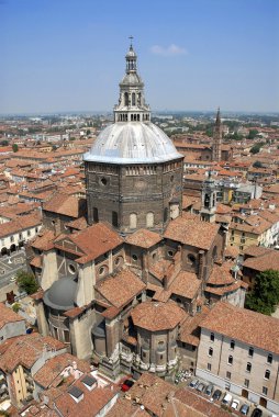 Aerial view of Pavia clipart