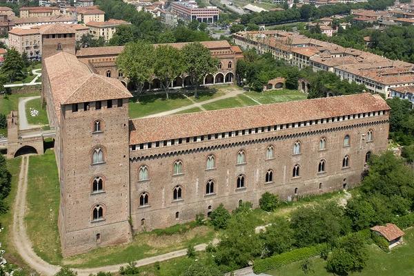 Vista aérea de Pavia — Fotografia de Stock