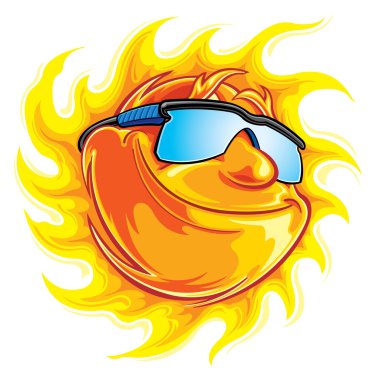 Summer sun clipart