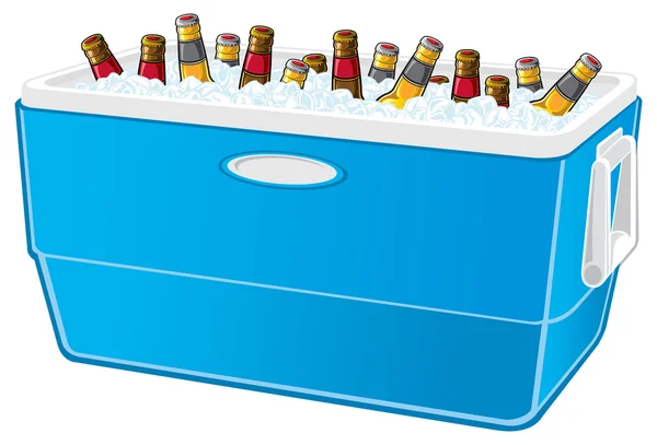 Refrigerador de cerveja — Vetor de Stock